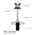 thumbnail image 2 of Mount-It! Single Monitor Desk Mount | Fits 17"-27 " Computer Screens | TAA Compliant, 2 of 6