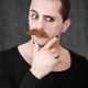 thumbnail image 5 of 2 bigotes falsos realistas, barba artificial, cuentas realistas para fiesta, accesorio de bigote simulado, accesorio de Halloween, barba falsa para cosplay, 5 of 7
