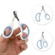 thumbnail image 3 of 1 Pc Durable Single Hole Pet Nail Clippers for Dog for Cat 3.94"x2.56" Blanco Azul, 3 of 6