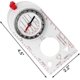 thumbnail image 4 of Multifunctional Waterproof Navigation Compass Map Ruler Magnifier for Explorer Hiking Map Reading, 4 of 5