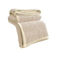 thumbnail image 2 of PRETXORVE Solid-Color Soft Carved Floral Designs Multi-Functional Flannel Coverlet, 2 of 6