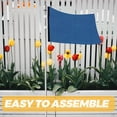 thumbnail image 3 of HEALEEP Garden Flag Stand Pole Stainless Steel Flag Pole Silver 1 Set 200X3cm, 3 of 8