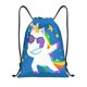 thumbnail image 1 of Fotbe Cool Unicorn Star Golden Bolsa Mochila con Cordón Estampada, Bolsa de Gimnasio Deportiva, Bolsa Cinch, Bolsa con Cordón para Hombres y Mujeres-Medium, 1 of 6