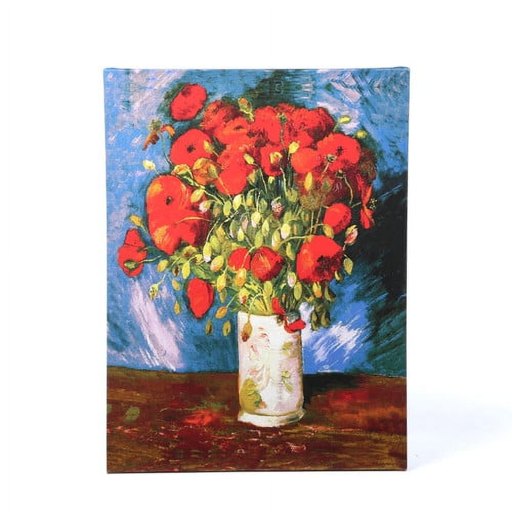 Vangogh "Poppies" Wrapped Canvas Art