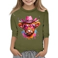 thumbnail image 1 of TZEWGL T-Shirts pour Nouveau-Né Imprimé Col Rond Manches Courtes Courtes Raccourcies Blouse pour Bébé Taille 3-4T, 1 of 4
