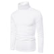 thumbnail image 5 of Camisa de cuello alto de poliéster para hombre, color liso, corte ajustado, manga larga, estilo informal/deportivo, tallas S-XXL, 5 of 5