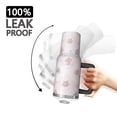 thumbnail image 3 of 40oz Pioneer Flower Floral Print Pattern Insulated Tumbler with Handle, BPA-Free Leak Proof Lid and Straws, Double Wall Vacuum, Hot 12h/Cold 34h, 3 of 6