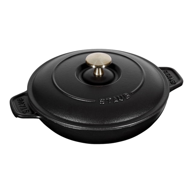 STAUB Spécialités Plat à Four Rond en Fonte 750 ml avec Couvercle, Noir
