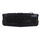 thumbnail image 1 of Teclado de juego con sensación mecánica y retroiluminación de tres colores con armadura mecánica (negro), 1 of 8