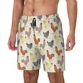 thumbnail image 1 of Balery Funny Chicken Bañador para hombre, shorts de playa de secado rápido con entrepierna y forro de compresión-Small, 1 of 6