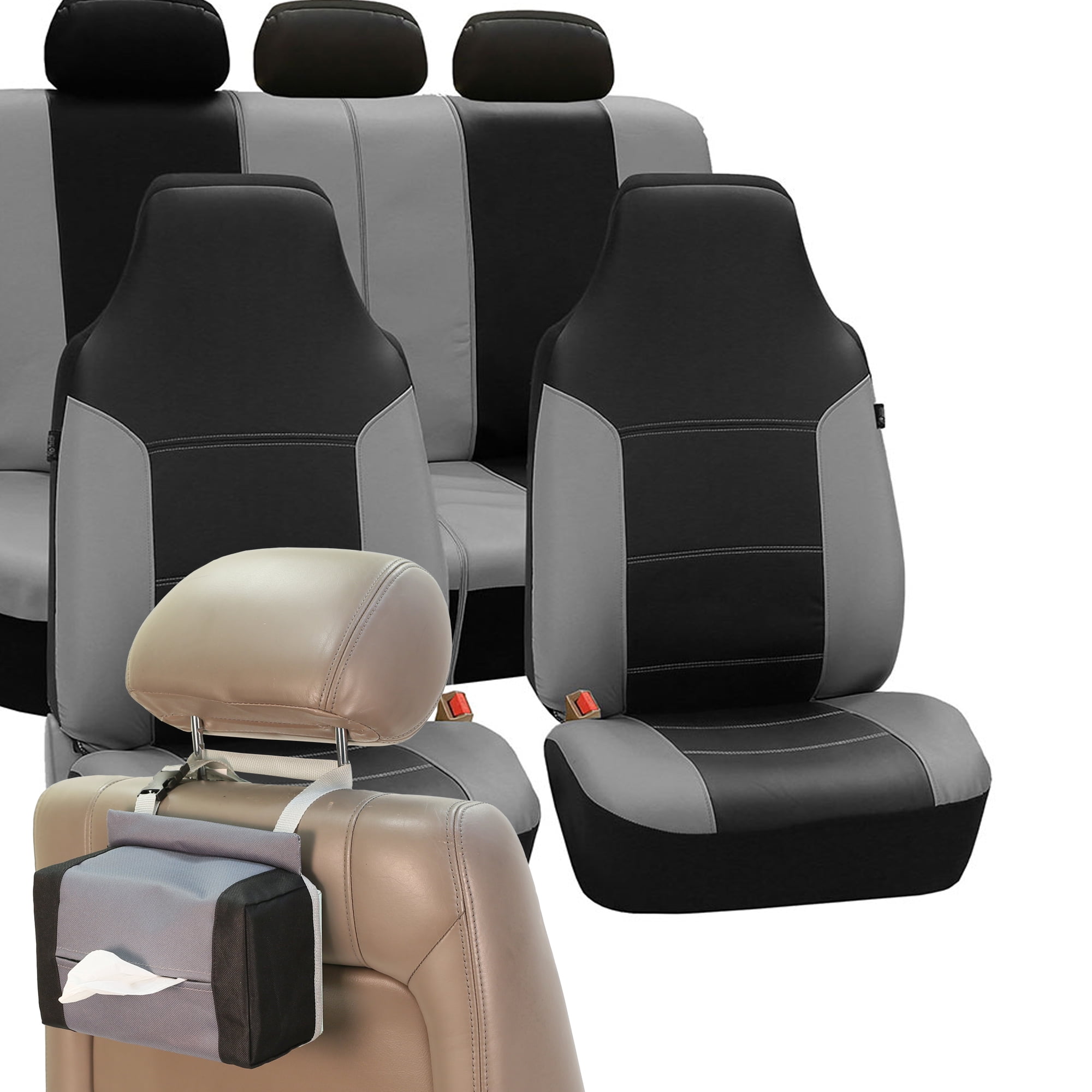 Royal Leather Car Seat Covers for Highback Seat Auto, Full Seat Covers