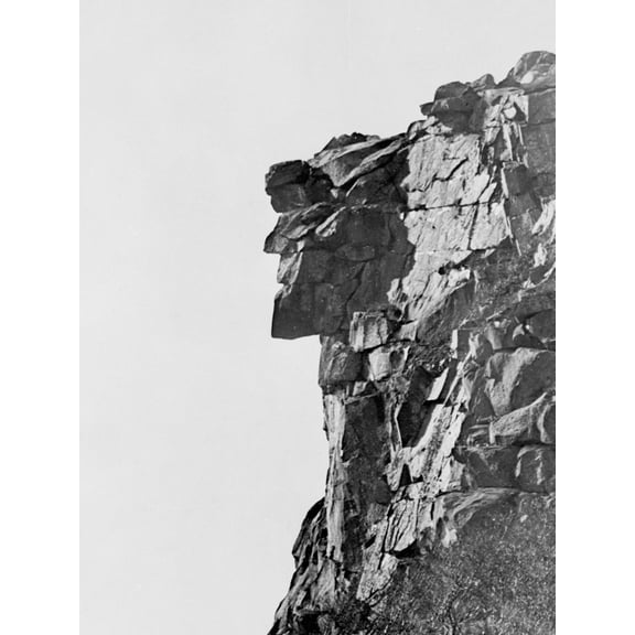 Art.com Old Man of the Mountain, Franconia Notch, White Mountains Photo, 12" x 16"
