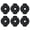 Black, variant on 6 Pack Silicone Cymbals Locking Nut Drum Cymbals Fasteners Quick Releasing Silicone Texture for Percussion Replacement