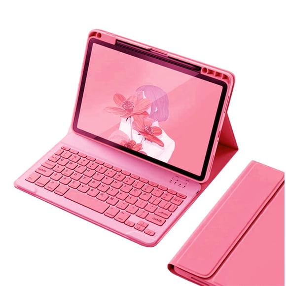 Funda Teclado kaitesi para iPad Air 11" Bluetooth Rosa Oscuro