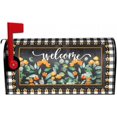 thumbnail image 2 of Spring Welcome Mailbox Covers Magnetic Standard Size 18 X 21 Inch Farmhouse Yellow Flowers Mailbox Cover Black White Buffalo Plaid Mail Wraps Decor Post Letter Box Cover for Garden Outside Decorations, 2 of 6