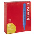 thumbnail image 4 of Universal 08864 Desk Highlighter, Chisel Tip, Fluorescent Blue, Dozen, 4 of 4