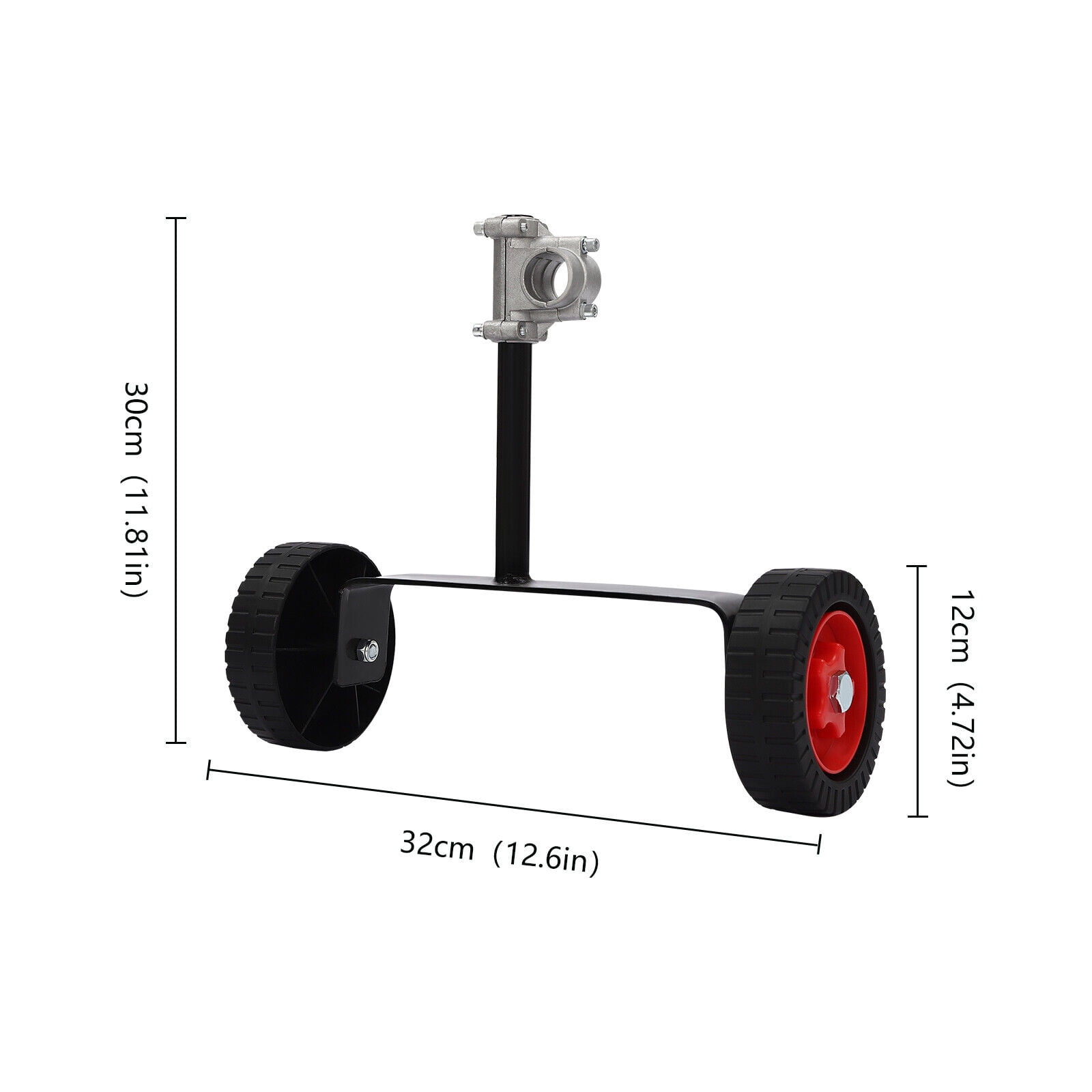 ToppiJoy Universal Adjustable Support Wheel, Adjustable String Trimmer Support Wheel Walk Behind Auxiliary Attachment for Weed Trimmer Gas String Trimmer Petrol/Electric Brushcutter Strimmer