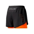 thumbnail image 2 of Happy date Men Sports Shorts Quick Dry Fake Two Piece Drawstring Sportswear Elastic Waist Short Pants for Fitness Workout Training Gym Jogging, 2 of 8