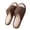 Coffee, variant on Xfvqtps Mens Womens Linen House Slippers Open Toe Slide Shoes Non Slip Indoor Casual Flat Comfy Couple Home Shoes