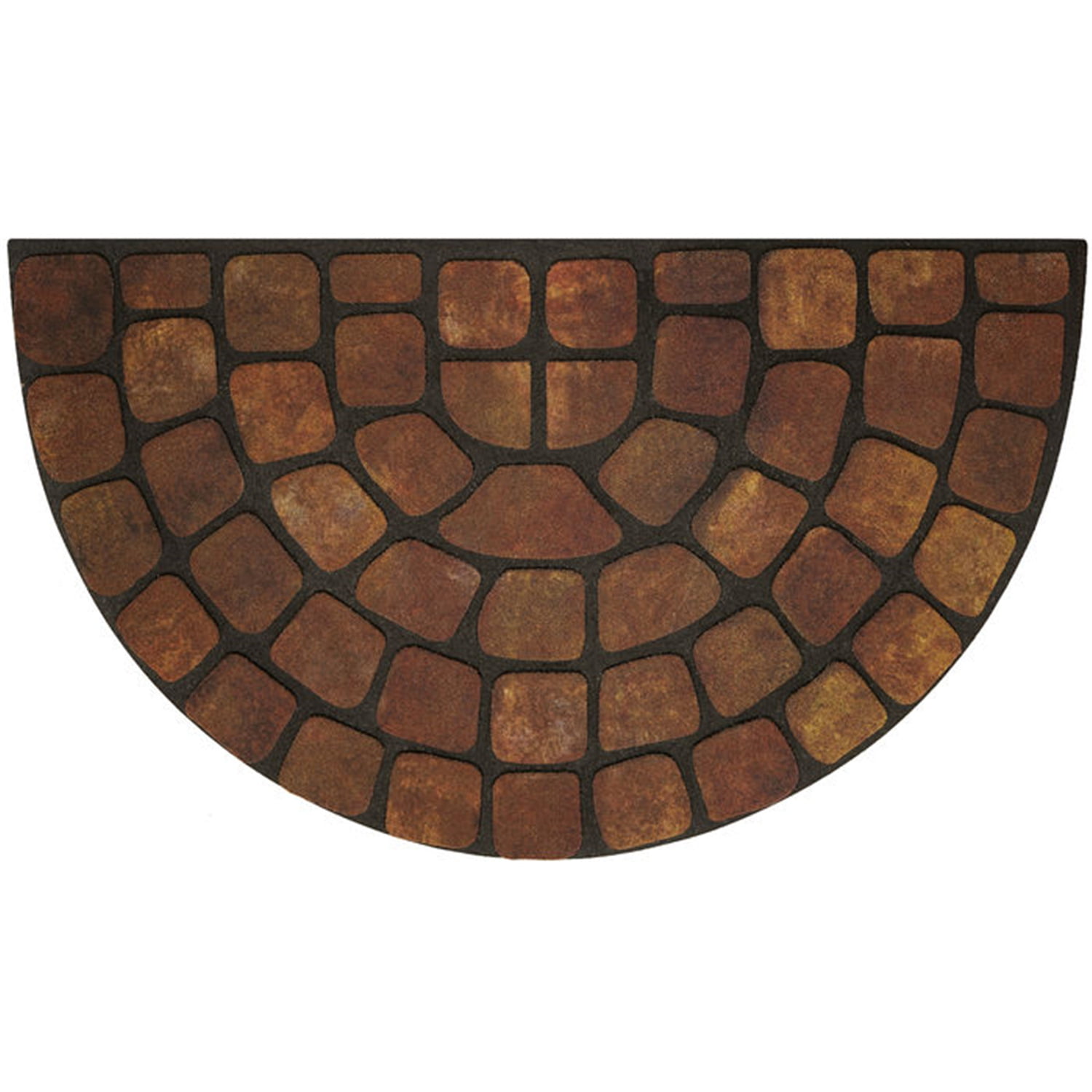 x 30 in. Welcome Quarry Stones Outdoor Rubber Entrance Mat 18 in 