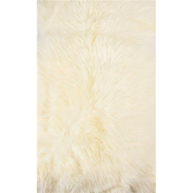 Ivory New Zealand Natural Shearling Sheepskin Rug
