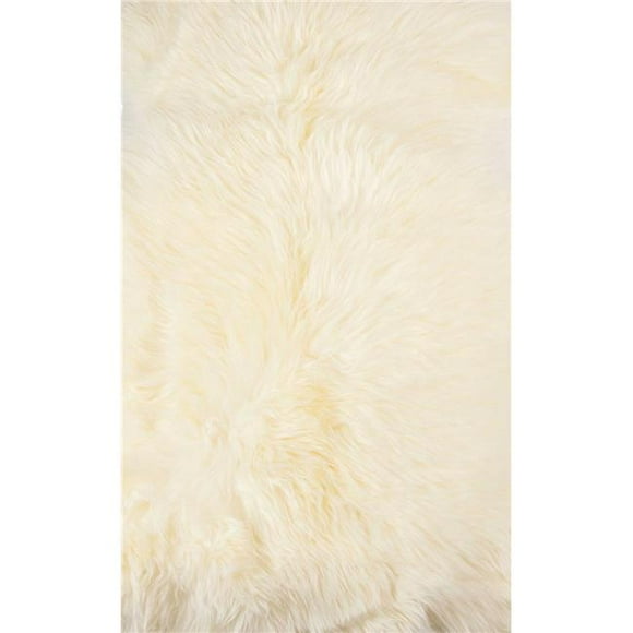 Ivory New Zealand Natural Shearling Sheepskin Rug