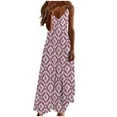 thumbnail image 2 of Deals of The Day Clearance Miqool Women's V Neck Spaghetti Straps Maxi Dresses Casual Sleeveless Bohemian Loose Flowy Long Dresses Summer Beach Vacation Sundresses, 2 of 5