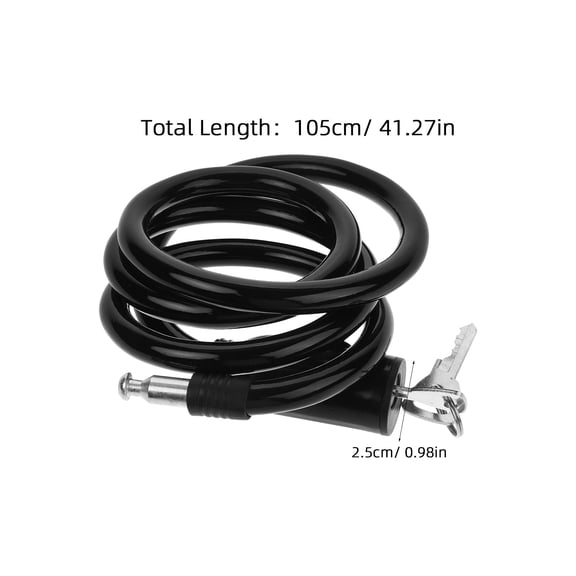 Luxshiny Heavy Duty Bike Chain Lock with Portable for Electric Scooters and , 1 Set