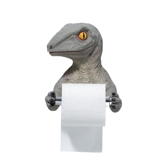 BAIANNAN Dinosaur Holder Roll Paper Storage Rack for Bathroom Shower Room