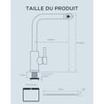 thumbnail image 2 of Waterfall Kitchen Faucet, 360° Rotating Kitchen Mixer Tap with Pull-Out Spray, High-Pressure Stainless Steel with Single Lever and 3 Spray Modes,, 2 of 5