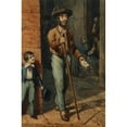 thumbnail image 2 of Prilidiano Pueyrredòn 11x14 Gold Ornate Wood Frame and Double Matted Museum Art Print Titled - Popular Blind in Cadiz (Between 1840 and 1870), 2 of 4
