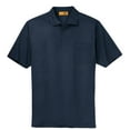 thumbnail image 2 of CornerStone CS402P Mens Industrial Pocket Pique Polo T-Shirt, Navy - Large, 2 of 5