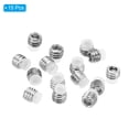 thumbnail image 3 of Uxcell Tornillo de punta de nylon M4x3mm, tornillos de cabeza hexagonal con punto de copa, set antideslizante, 15 piezas, 3 of 6