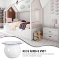 thumbnail image 3 of 1Pc Children Bedpan Household Spittoon Simple Thickened Chamber Pot (White), 3 of 4