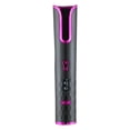thumbnail image 1 of Cordless Automatic Hair Curler, Portable Wireless Curling Iron with LCD Display, Fast Heating, Adjustable Temperature, Auto Rotating Ceramic Barrel Curling Wand USB Rechargeable, Grey, 1 of 5