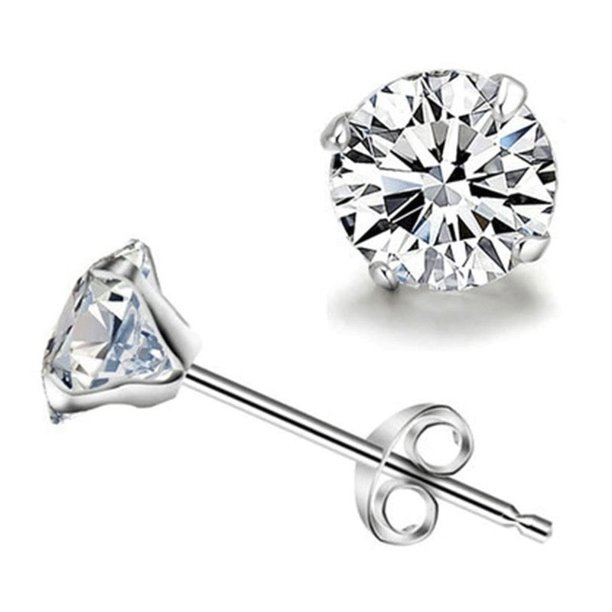 Pendientes de circonita con flores de Plata de Ley 925 para mujer, exquisitos accesorios de joyería para novia, regalo de fiesta de boda