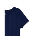 thumbnail image 3 of Wonder Nation Girls Short Sleeve Rib Tee, Sizes 4-18 & Plus, 3 of 3