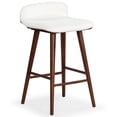 thumbnail image 3 of Safavieh Tazmyn Wood  Barstool in White / Walnut, 3 of 12