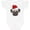 AA-White, variant on Christmas Pug Dog Santa Boys or Girls Baby Bodysuit
