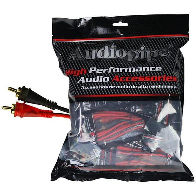 Audiopipe AMF10 10 ft. Oxygen Free RCA Cable Per Bag - 10 Piece