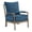 Blue-Charcoal, variant on Scranton & Co Spindle Accent Chair in Charcoal with Rustic Brown Finish