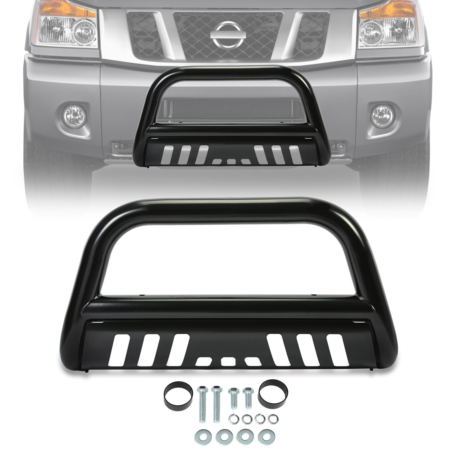 Car & Truck Grille Guards APU fits 20052015 Nissan Xterra Black Grille