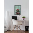 thumbnail image 4 of Raccoon the Painter Floater Framed Painting Print on Canvas, 4 of 6
