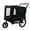 Black, variant on Pet Strollers Extra Large 2-in-1 Bike Trailer & Push Cart for Pets - Detachable Bike Hitch & Push Handle Included - All-Terrain Wheels, Quick Release Wheel, Non-Slip Floor, Internal Leash, Holds Up