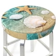 thumbnail image 6 of Goofa Starfish And Seashell Printed Stool Covers Round, Waterproof Round Bar Stool Covers Anti-Slip Round Bar Stool Seat Cover with Elastic Bands Durable -, 6 of 7