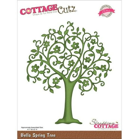 CottageCutz Elites Die-Bella Spring Tree