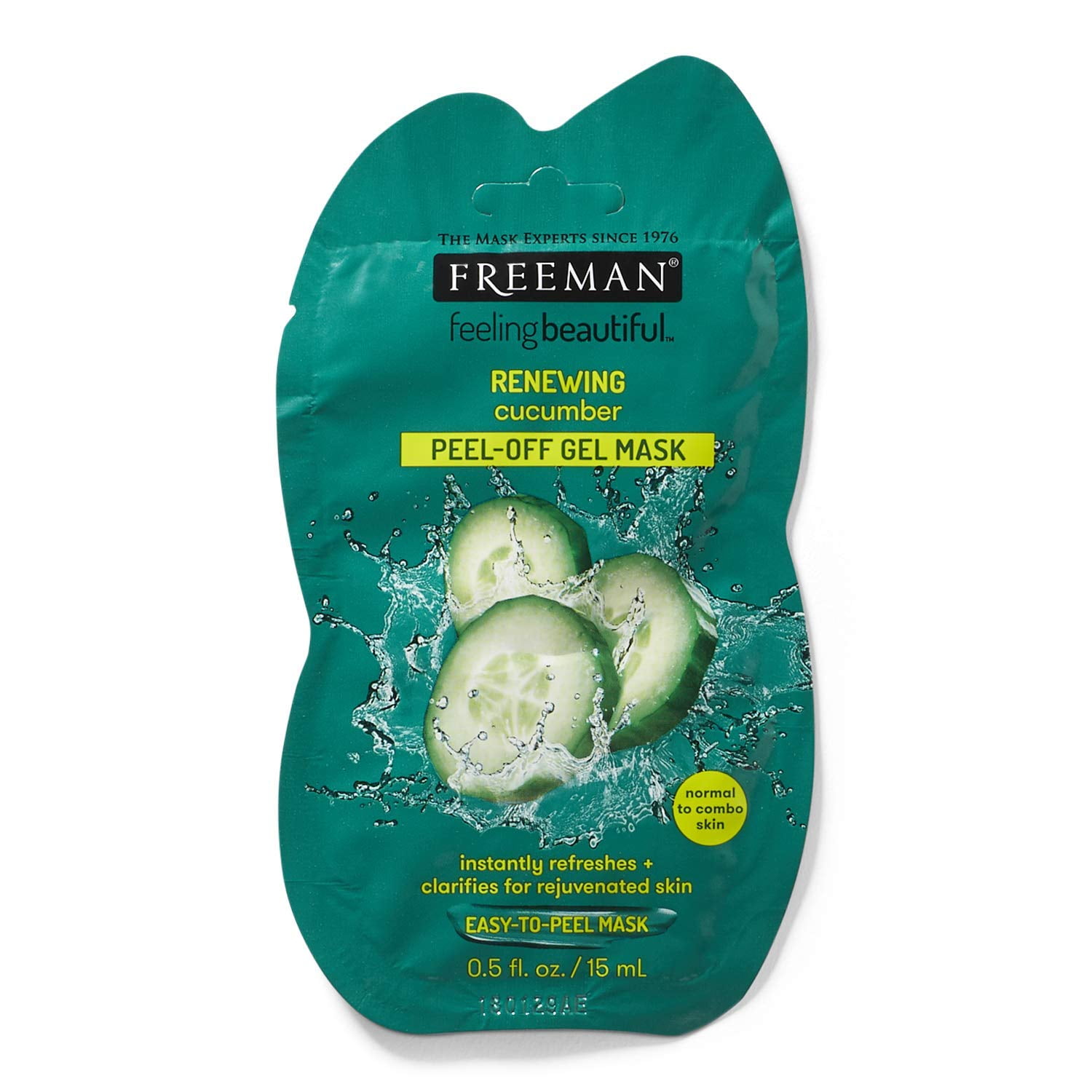 Freeman Renewing Cucumber Peeloff Gel Mask 0.5oz (LOT of 3