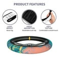 thumbnail image 6 of XMXY Car Steering Wheel Cover, Pastel Liquid Fashion Aesthetic Non-Slip Jeep Truck Universal Elastic Steering Wheel Protector 15 inch, 6 of 8