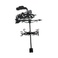 thumbnail image 3 of Veleta de Metal para tren, veleta decorativa para montaje en techo, indicador de dirección del viento para terraza de granja al aire libre, 3 of 8