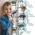 thumbnail image 3 of Blackout Kids Curtains,White Cartoon Dinosaurs Names Pattern Childrens Insulated Curtains Set Of 2,Bedroom Essentials,Toddler Room Decor 42"x84", 3 of 5